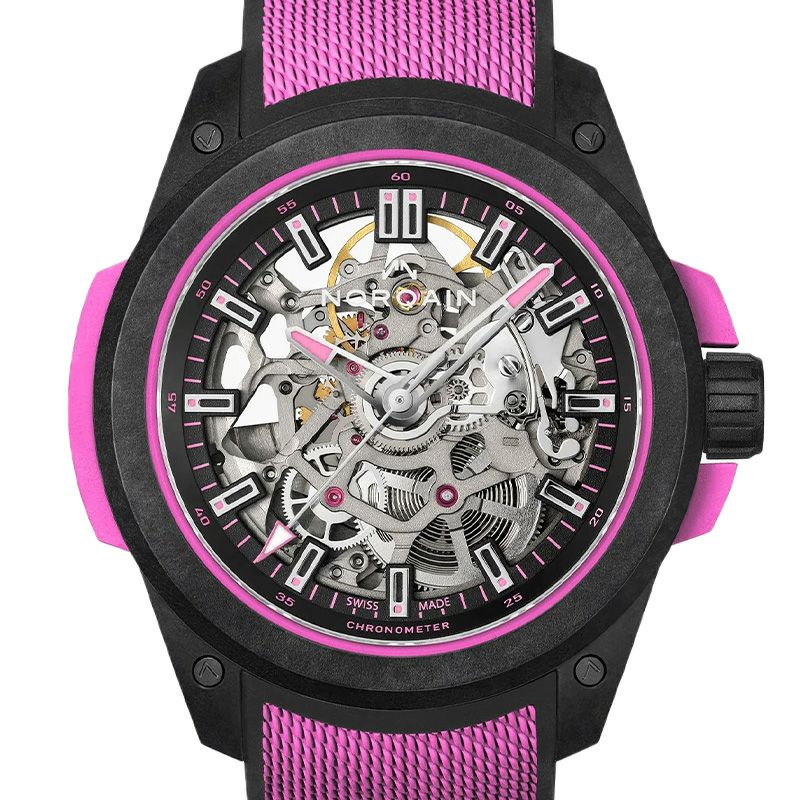 NORQAIN WILD ONE SKELETON 39MM HYPER PINK ノルケイン ワイルドワン スケルトン 39mm ハイパーピンク N3001.07Q04.B03.R01