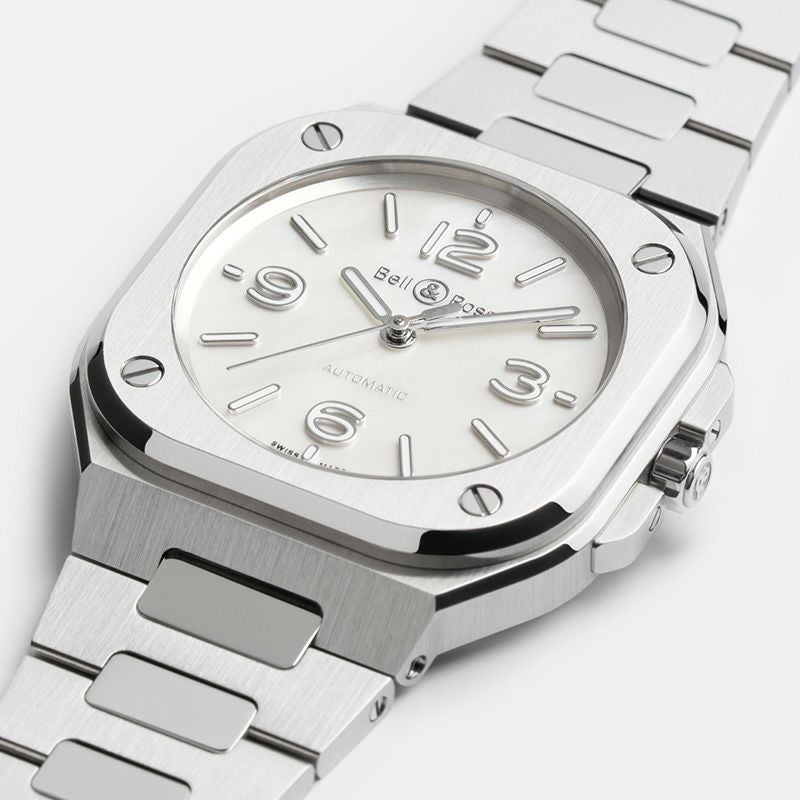 Bell & Ross BR-05 36 MM MOTHER OF PEARL STEEL ベル&ロス BR-05 36MM マザー オブ パール スティール BR05A-S-MP-ST/SST