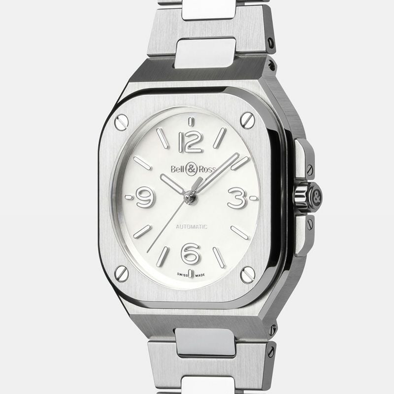 Bell & Ross BR-05 36 MM MOTHER OF PEARL STEEL ベル&ロス BR-05 36MM マザー オブ パール スティール BR05A-S-MP-ST/SST