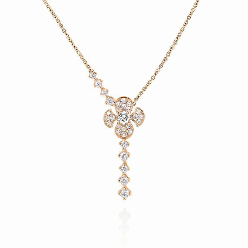 LOVEMARK DIAMOND FLEURS DIAMOND DROP NECKLACE ラブマークダイヤモンド フルール ダイヤモンド ドロップ ネックレス LMN00297