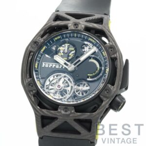 【中古】HUBLOT TECHFRAME FERRARI TOURBILLON CHRONOGRAPH LIMITED TO 70 ウブロ テクフレーム フェラーリ トゥールビヨン クロノグラフ 世界限定70本 408.QU.0129.RX