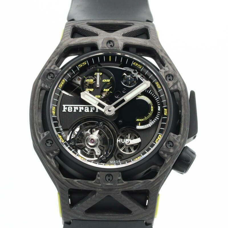 【中古】HUBLOT TECHFRAME FERRARI TOURBILLON CHRONOGRAPH LIMITED TO 70 ウブロ テクフレーム フェラーリ トゥールビヨン クロノグラフ 世界限定70本 408.QU.0129.RX