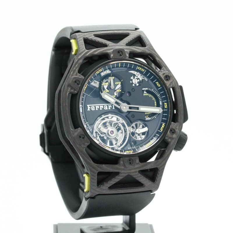【中古】HUBLOT TECHFRAME FERRARI TOURBILLON CHRONOGRAPH LIMITED TO 70 ウブロ テクフレーム フェラーリ トゥールビヨン クロノグラフ 世界限定70本 408.QU.0129.RX