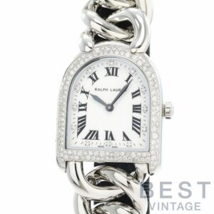 【中古】RALPH LAUREN STIRRUP PETIT LINK SNOWFALL DIAMONDS ラルフ ローレン スティラップ プティリンク スノーフォールダイヤモンドケース RLR0040002