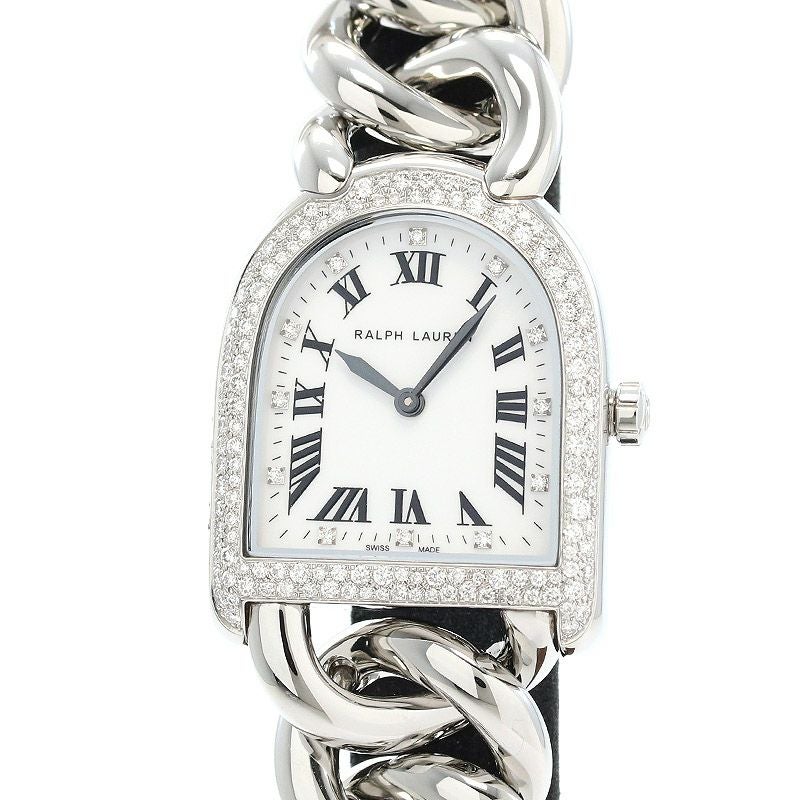 【中古】RALPH LAUREN STIRRUP PETIT LINK SNOWFALL DIAMONDS ラルフ ローレン スティラップ プティリンク スノーフォールダイヤモンドケース RLR0040002