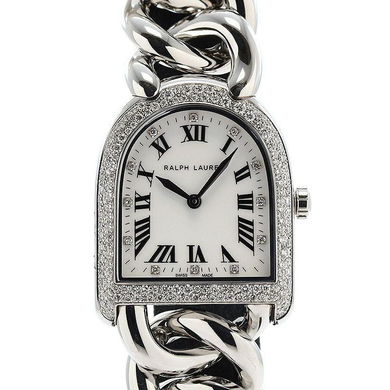 【中古】RALPH LAUREN STIRRUP PETIT LINK SNOWFALL DIAMONDS ラルフ ローレン スティラップ プティリンク スノーフォールダイヤモンドケース RLR0040002