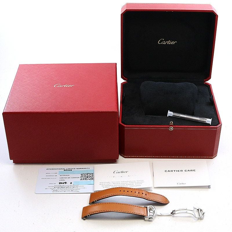 【中古】CARTIER SANTOS DE CARTIER MEDIUM MODEL カルティエ サントス ドゥ カルティエ MM WSSA0029