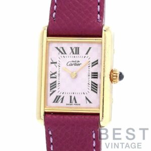 【中古】CARTIER MUST TANK SMALL MODEL VERMEIL 2003 X'MAS LIMITED カルティエ マストタンク SM ヴェルメイユ 2003 クリスマス限定 W1017554