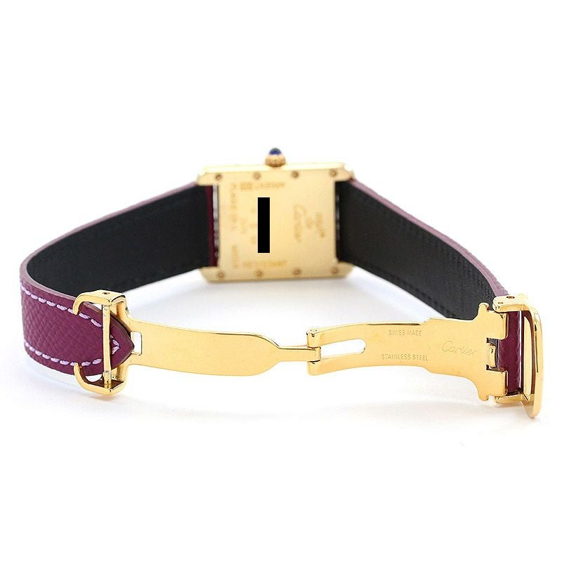 【中古】CARTIER MUST TANK SMALL MODEL VERMEIL 2003 X'MAS LIMITED カルティエ マストタンク SM ヴェルメイユ 2003 クリスマス限定 W1017554