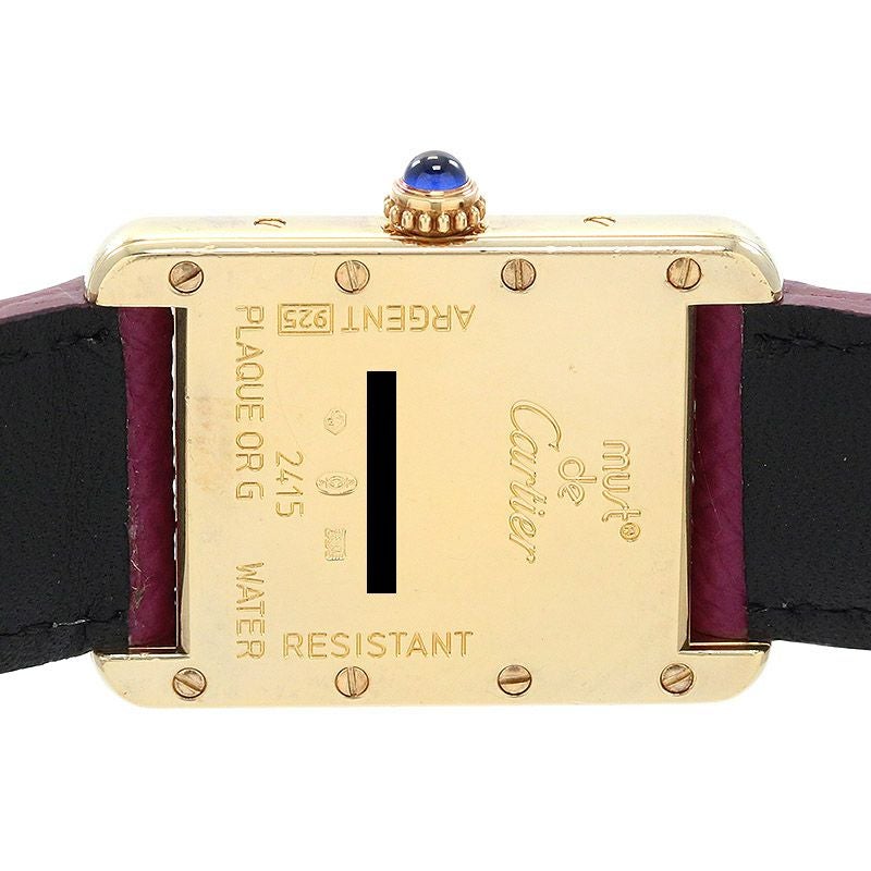 【中古】CARTIER MUST TANK SMALL MODEL VERMEIL 2003 X'MAS LIMITED カルティエ マストタンク SM ヴェルメイユ 2003 クリスマス限定 W1017554