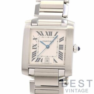 【中古】CARTIER TANK FRANCAISE LARGE MODEL カルティエ タンク フランセーズ LM W51002Q3