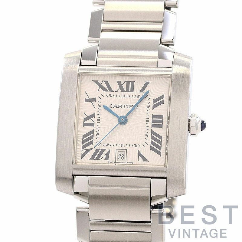 【中古】CARTIER TANK FRANCAISE LARGE MODEL カルティエ タンク フランセーズ LM W51002Q3