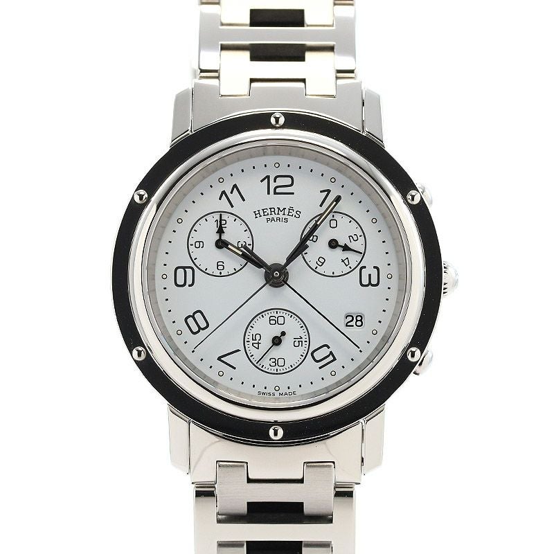 【中古】HERMES CLIPPER CHRONOGRAPH エルメス クリッパー クロノグラフ CL4.710