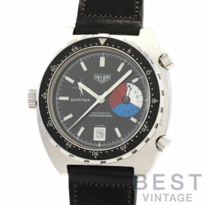 【中古】HEUER SKIPPER AUTOMATIC CHRONOGRAPH AUTAVIA CASE ホイヤー スキッパー オートマチック クロノグラフ オータヴィアケース 11063V (15640)