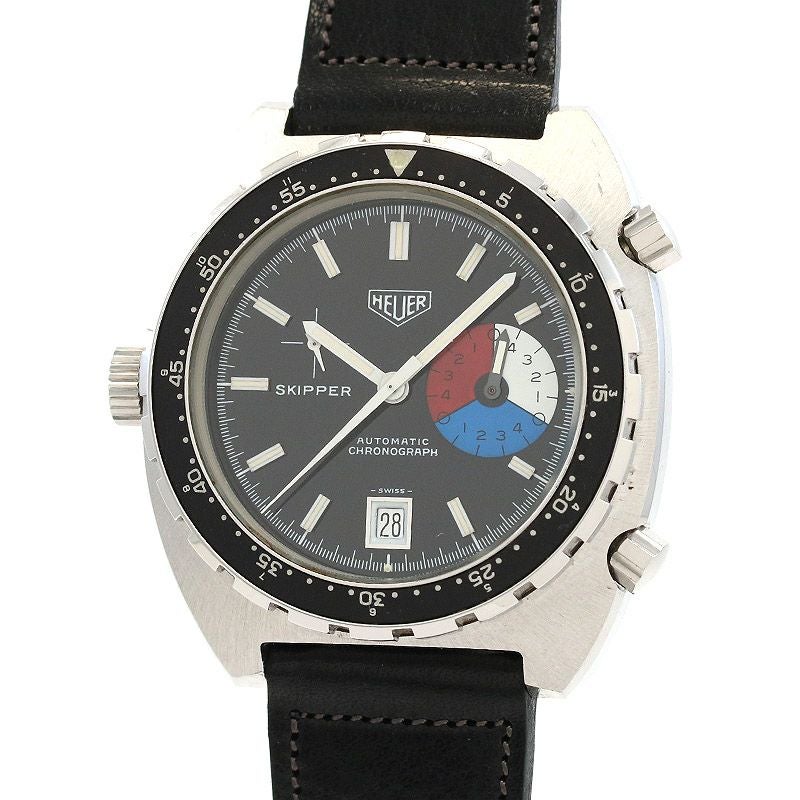 【中古】HEUER SKIPPER AUTOMATIC CHRONOGRAPH AUTAVIA CASE ホイヤー スキッパー オートマチック クロノグラフ オータヴィアケース 11063V (15640)