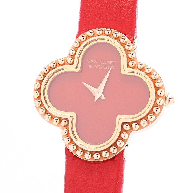 【中古】VAN CLEEF & ARPELS VINTAGE ALHAMBRA CARNELIAN ヴァンクリーフ&アーペル ヴィンテージ アルハンブラ カーネリアン VCAR02VK00