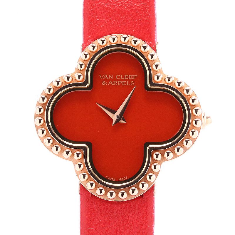 【中古】VAN CLEEF & ARPELS VINTAGE ALHAMBRA CARNELIAN ヴァンクリーフ&アーペル ヴィンテージ アルハンブラ カーネリアン VCAR02VK00