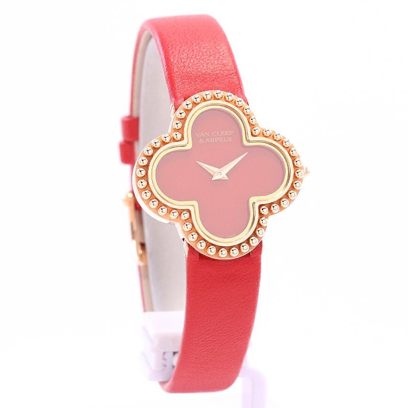 【中古】VAN CLEEF & ARPELS VINTAGE ALHAMBRA CARNELIAN ヴァンクリーフ&アーペル ヴィンテージ アルハンブラ カーネリアン VCAR02VK00