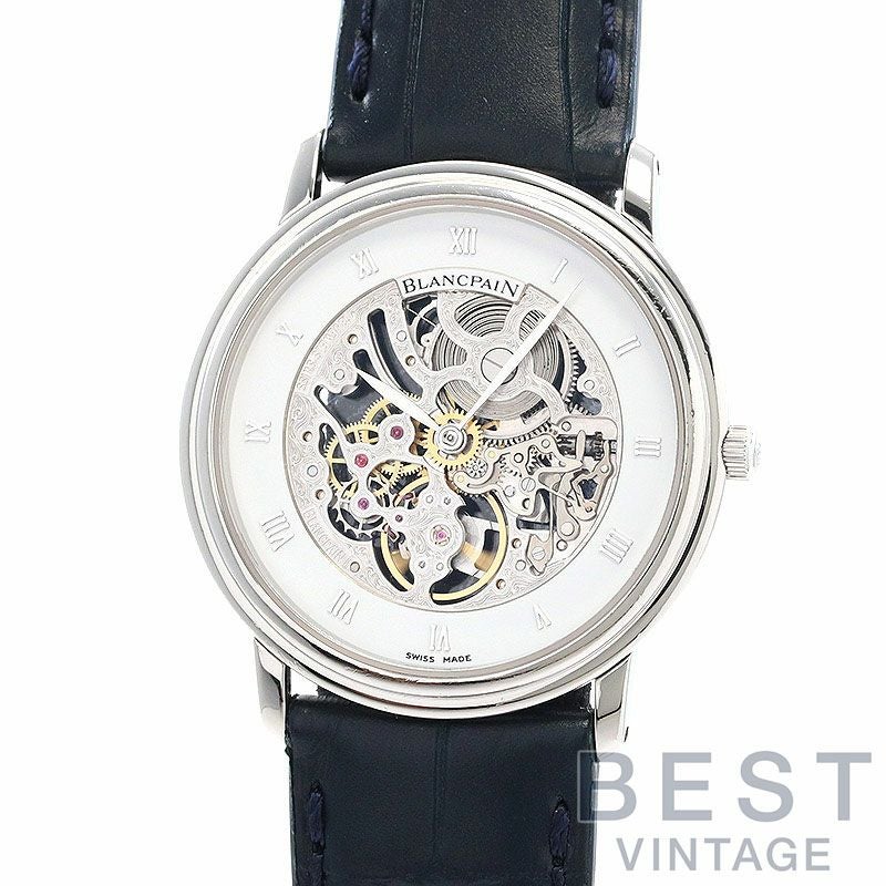 【中古】BLANCPAIN VILLERET ULTRA SLIM SKELETON ブランパン ヴィルレ ウルトラスリム スケルトン 0021-3427S-55 (N00021S034027A)