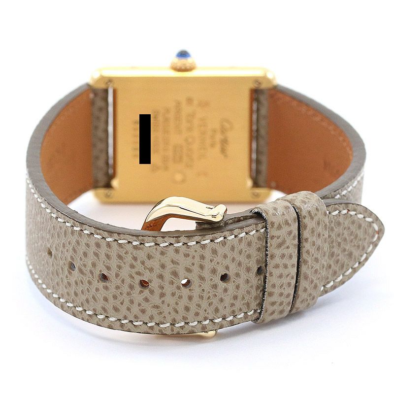 【中古】CARTIER MUST TANK LARGE MODEL VERMEIL カルティエ マストタンクLM ヴェルメイユ 590005