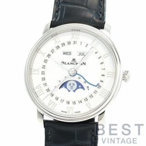 【中古】BLANCPAIN VILLERET QUANTIEME COMPLET ブランパン ヴィルレ カンティエーム コンプリート カレンダー 6654A-1127-55B (N06654A011027A055B)