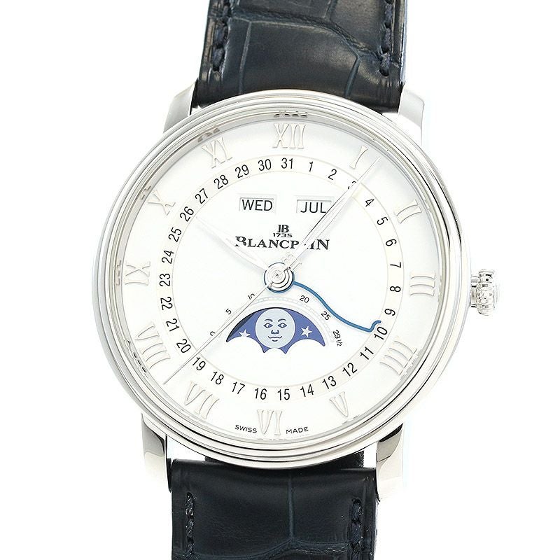 【中古】BLANCPAIN VILLERET QUANTIEME COMPLET ブランパン ヴィルレ カンティエーム コンプリート カレンダー 6654A-1127-55B (N06654A011027A055B)