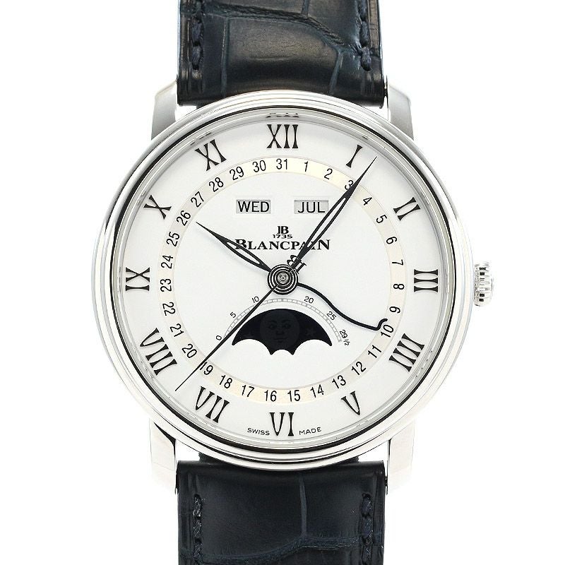 【中古】BLANCPAIN VILLERET QUANTIEME COMPLET ブランパン ヴィルレ カンティエーム コンプリート カレンダー 6654A-1127-55B (N06654A011027A055B)