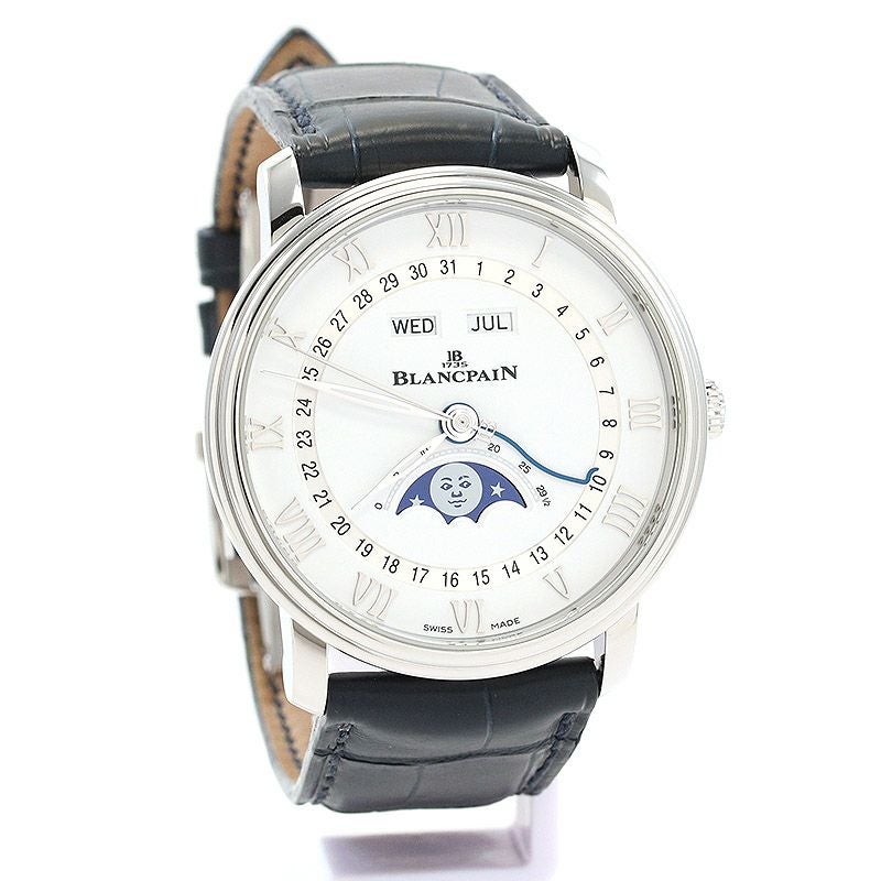 【中古】BLANCPAIN VILLERET QUANTIEME COMPLET ブランパン ヴィルレ カンティエーム コンプリート カレンダー 6654A-1127-55B (N06654A011027A055B)