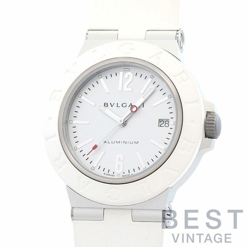 【中古】BVLGARI ALUMINUM WHITE LIMITED ブルガリ アルミニウム ホワイト限定モデル 103964 (BB40AT)
