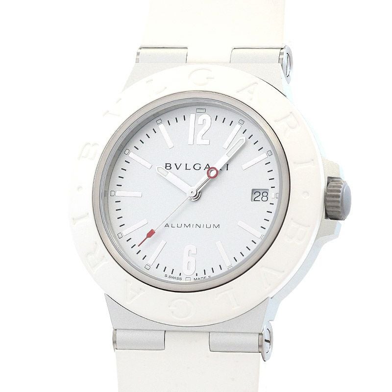 【中古】BVLGARI ALUMINUM WHITE LIMITED ブルガリ アルミニウム ホワイト限定モデル 103964 (BB40AT)