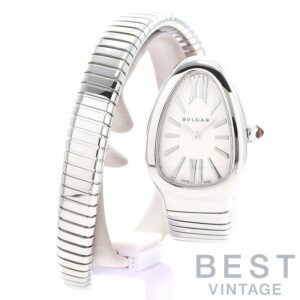 【中古】BVLGARI SERPENTI TUBOGAS WATCH SMALL SIZE BRACELET ブルガリ セルペンティ トゥボガス ウォッチ Sサイズブレスレット 101817 (SP35C6SS.1T / SP35S)