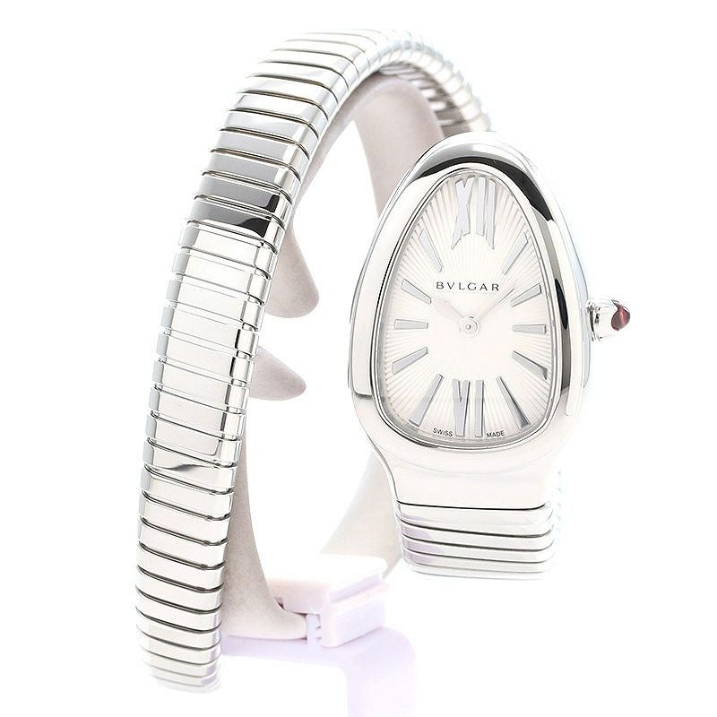 【中古】BVLGARI SERPENTI TUBOGAS WATCH SMALL SIZE BRACELET ブルガリ セルペンティ トゥボガス ウォッチ Sサイズブレスレット 101817 (SP35C6SS.1T / SP35S)
