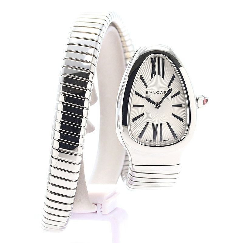 【中古】BVLGARI SERPENTI TUBOGAS WATCH SMALL SIZE BRACELET ブルガリ セルペンティ トゥボガス ウォッチ Sサイズブレスレット 101817 (SP35C6SS.1T / SP35S)