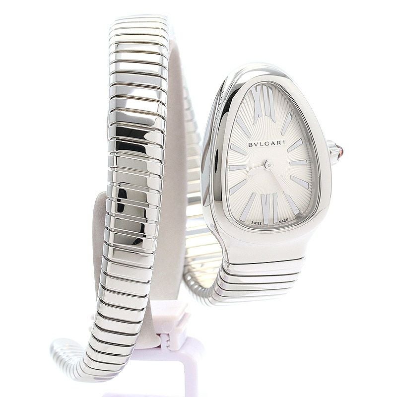 【中古】BVLGARI SERPENTI TUBOGAS WATCH SMALL SIZE BRACELET ブルガリ セルペンティ トゥボガス ウォッチ Sサイズブレスレット 101817 (SP35C6SS.1T / SP35S)