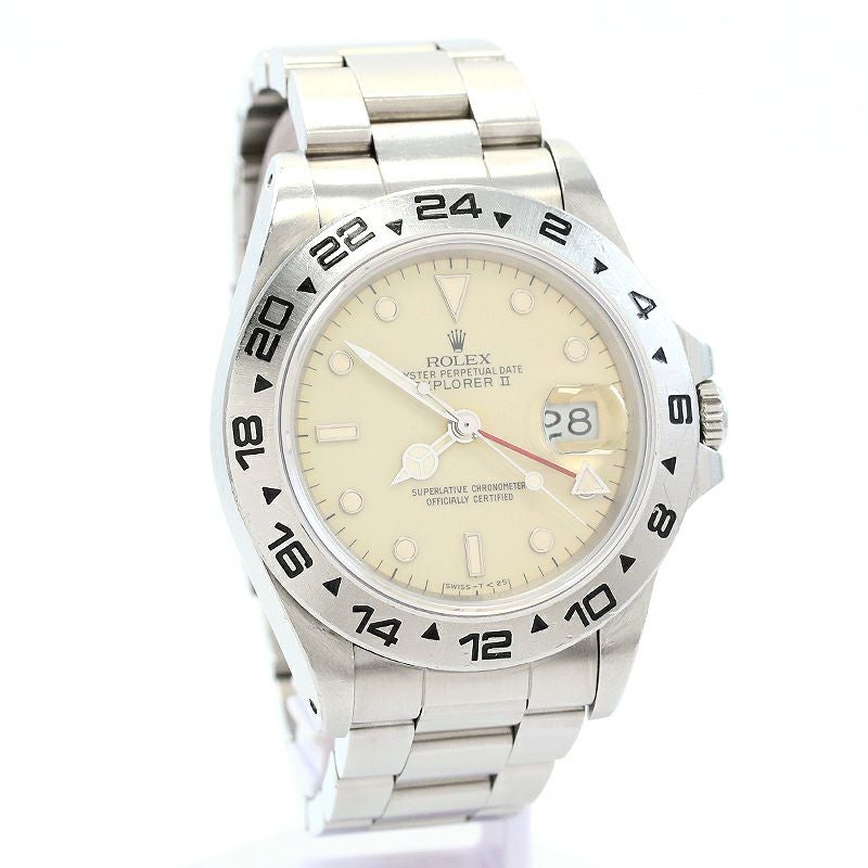 【中古】ROLEX EXPLORER II IVORY DIAL ロレックス エクスプローラーII アイボリーダイヤル 16550