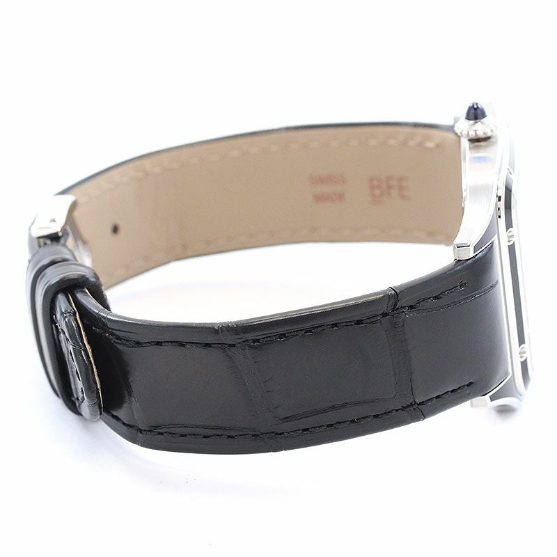 【中古】CARTIER SANTOS-DUMONT LARGE MODEL BLACK LACQUER カルティエ サントス-デュモン LM ブラックラッカー WSSA0046 (4298)
