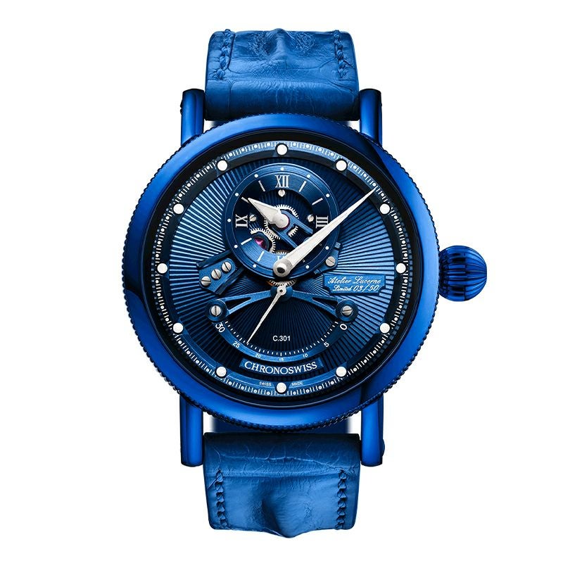 CHRONOSWISS OPEN GEAR RESEC ELECTRIC BLUE クロノスイス オープンギア レ・セック エレクトリックブルー CH-6926-BLSI