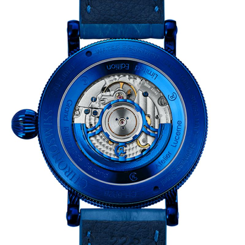 CHRONOSWISS OPEN GEAR RESEC ELECTRIC BLUE クロノスイス オープンギア レ・セック エレクトリックブルー CH-6926-BLSI