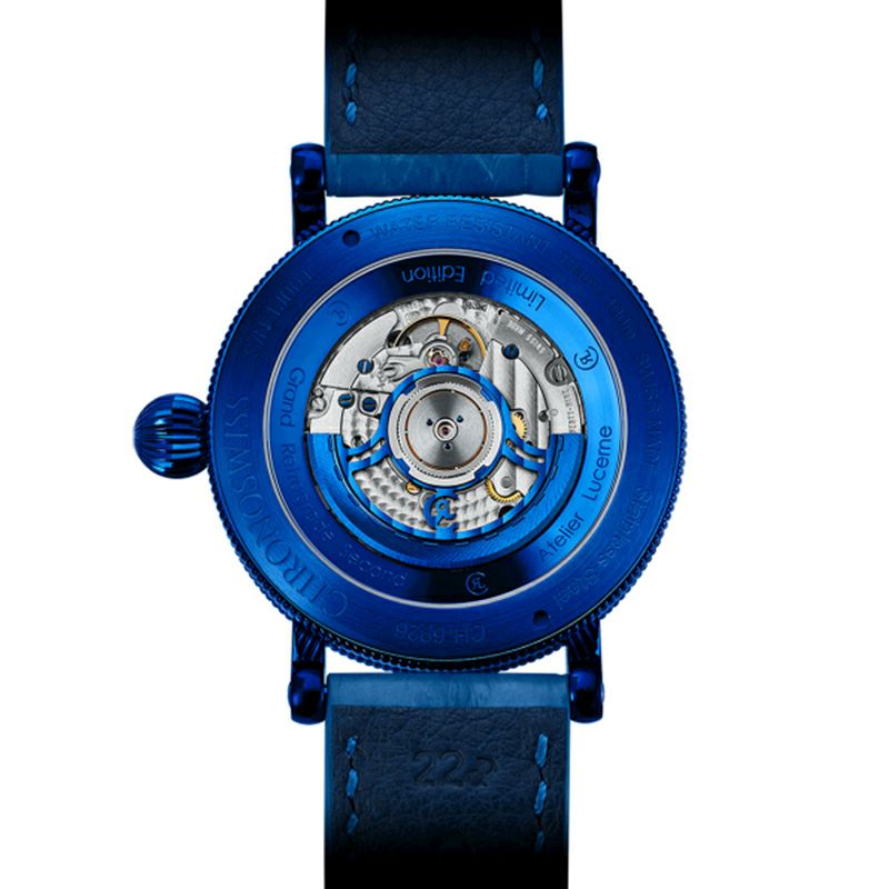 CHRONOSWISS OPEN GEAR RESEC ELECTRIC BLUE クロノスイス オープンギア レ・セック エレクトリックブルー CH-6926-BLSI