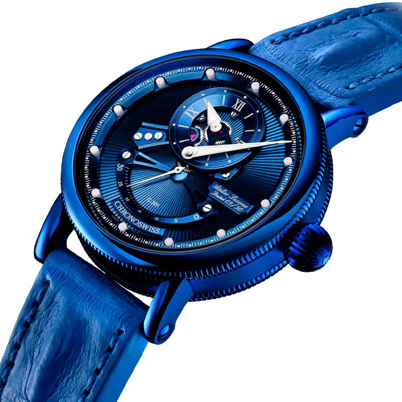 CHRONOSWISS OPEN GEAR RESEC ELECTRIC BLUE クロノスイス オープンギア レ・セック エレクトリックブルー CH-6926-BLSI