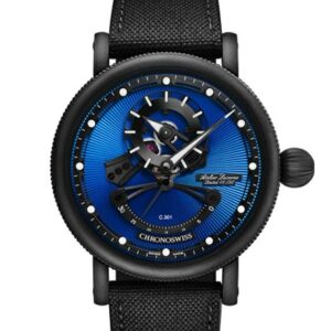 CHRONOSWISS OPEN GEAR RESEC BLUE ON BLACK クロノスイス オープンギア レ・セック ブルー・オン・ブラック CH-6925M-EBBK