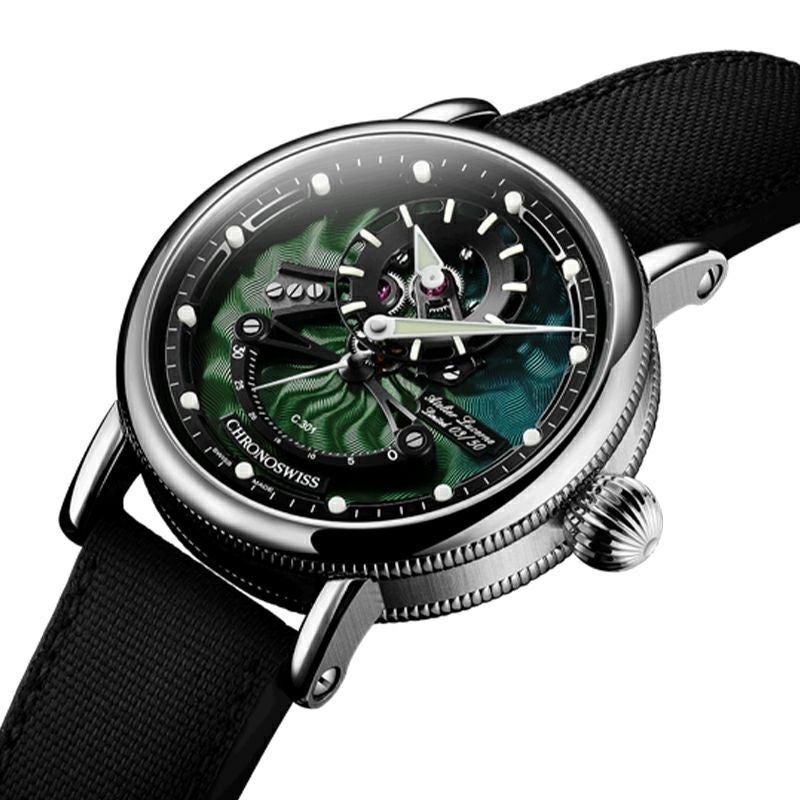 CHRONOSWISS OPEN GEAR RESEC JUNGLE クロノスイス オープンギア レ・セック ジャングル CH-6923-DGRBK