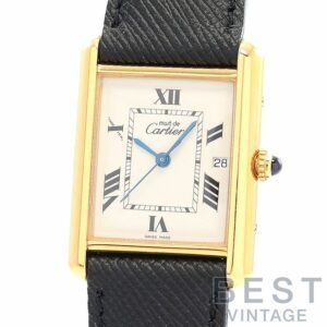 【中古】CARTIER MUST TANK LARGE MODEL JUMBO VERMEIL カルティエ マスト タンク LM ジャンボ ヴェルメイユ W1013754
