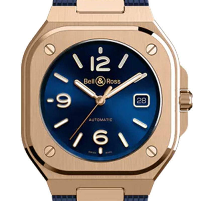 Bell & Ross BR-05 BLUE GOLD ベル&ロス BR-05 ブルー ゴールド BR05A-BLU-PG/SRB