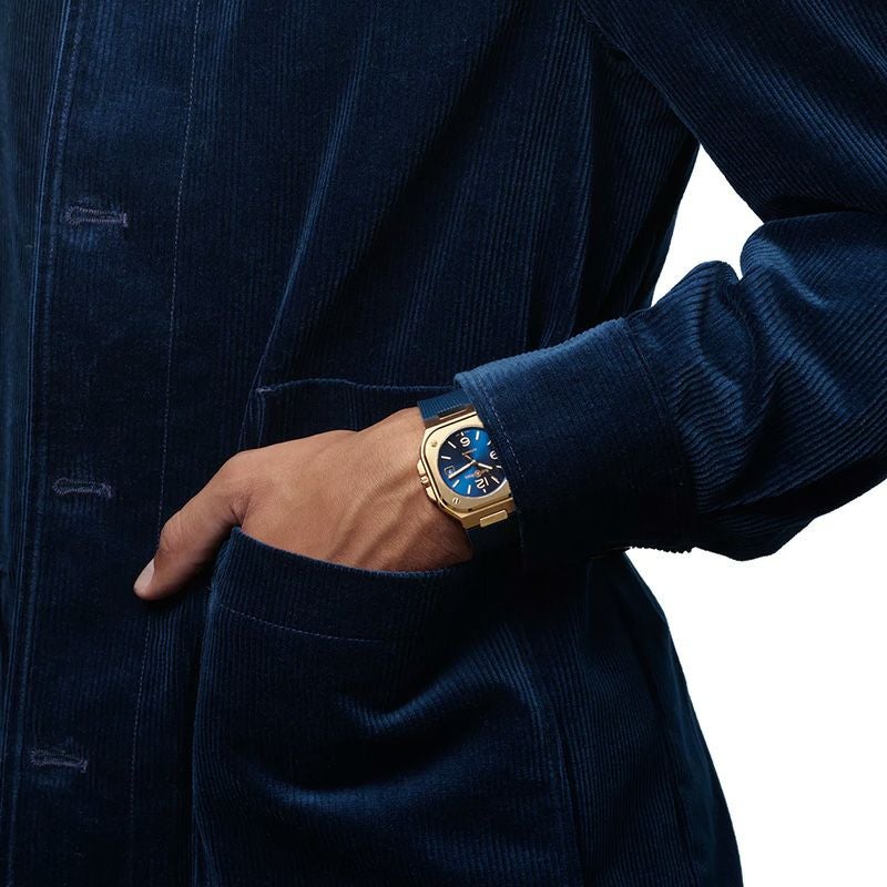 Bell & Ross BR-05 BLUE GOLD ベル&ロス BR-05 ブルー ゴールド BR05A-BLU-PG/SRB