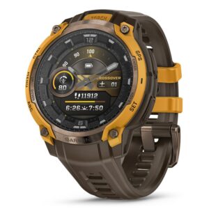 GARMIN Instinct Crossover AMOLED Sunburst / Cocoa ガーミン インスティンクト クロスオーバー アモレッド サンバースト / ココア 010-03398-31