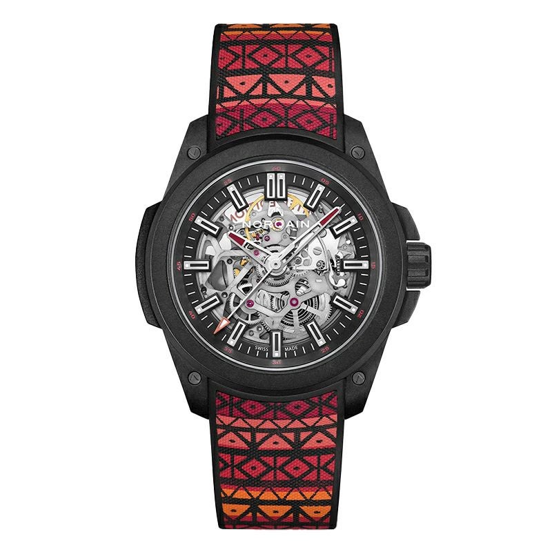 NORQAIN WILD ONE SKELETON 42MM HAKUNA MIPAKA LIMITED EDITION ノルケイン ワイルドワン スケルトン 42MM ハクナ ミパカ リミテッドエディション N3000.07Q17.B24.R01