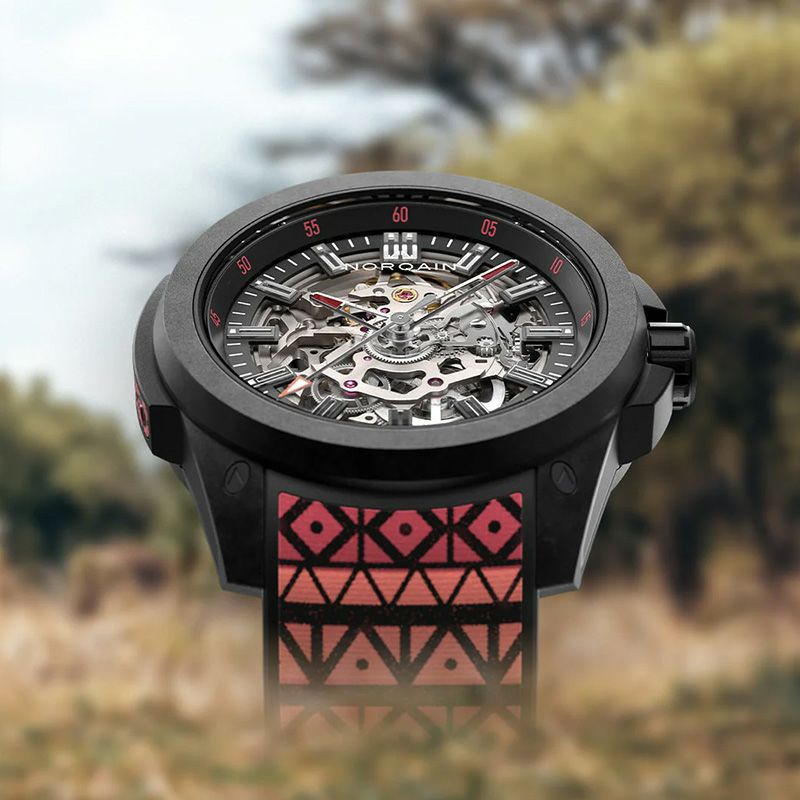 NORQAIN WILD ONE SKELETON 42MM HAKUNA MIPAKA LIMITED EDITION ノルケイン ワイルドワン スケルトン 42MM ハクナ ミパカ リミテッドエディション N3000.07Q17.B24.R01