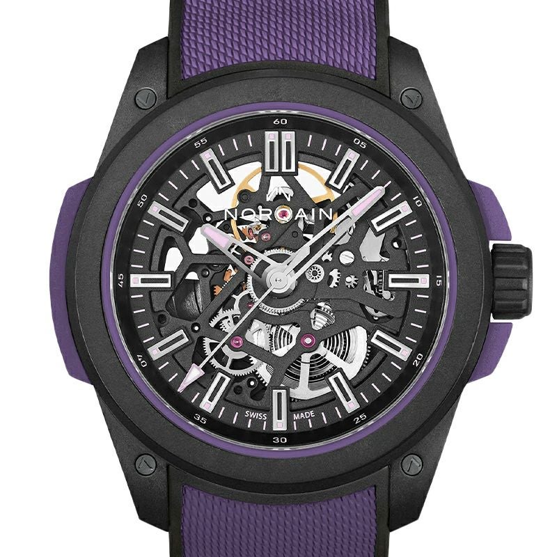 NORQAIN WILD ONE SKELETON 42MM LIMITED EDITION PURPLE ノルケイン ワイルドワン スケルトン 42MM リミテッドエディション パープル N3000.07Q26.B23.R01