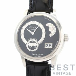 【中古】GLASHUTTE ORIGINAL PANO MATIC LUNAR PLATINUM 950 グラスヒュッテ・オリジナル パノマティック ルナ プラチナ950 90-02-03-03-04